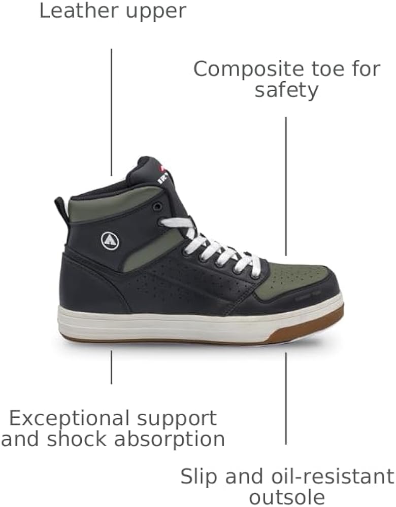 Amazon.com: Airwalk Arena Mid Top Composite Toe Men's Industrial